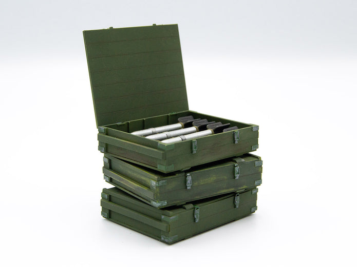 ICM 35795 Plastic model kit Scale 1:35 RS-132 Ammunition Boxes - kits models