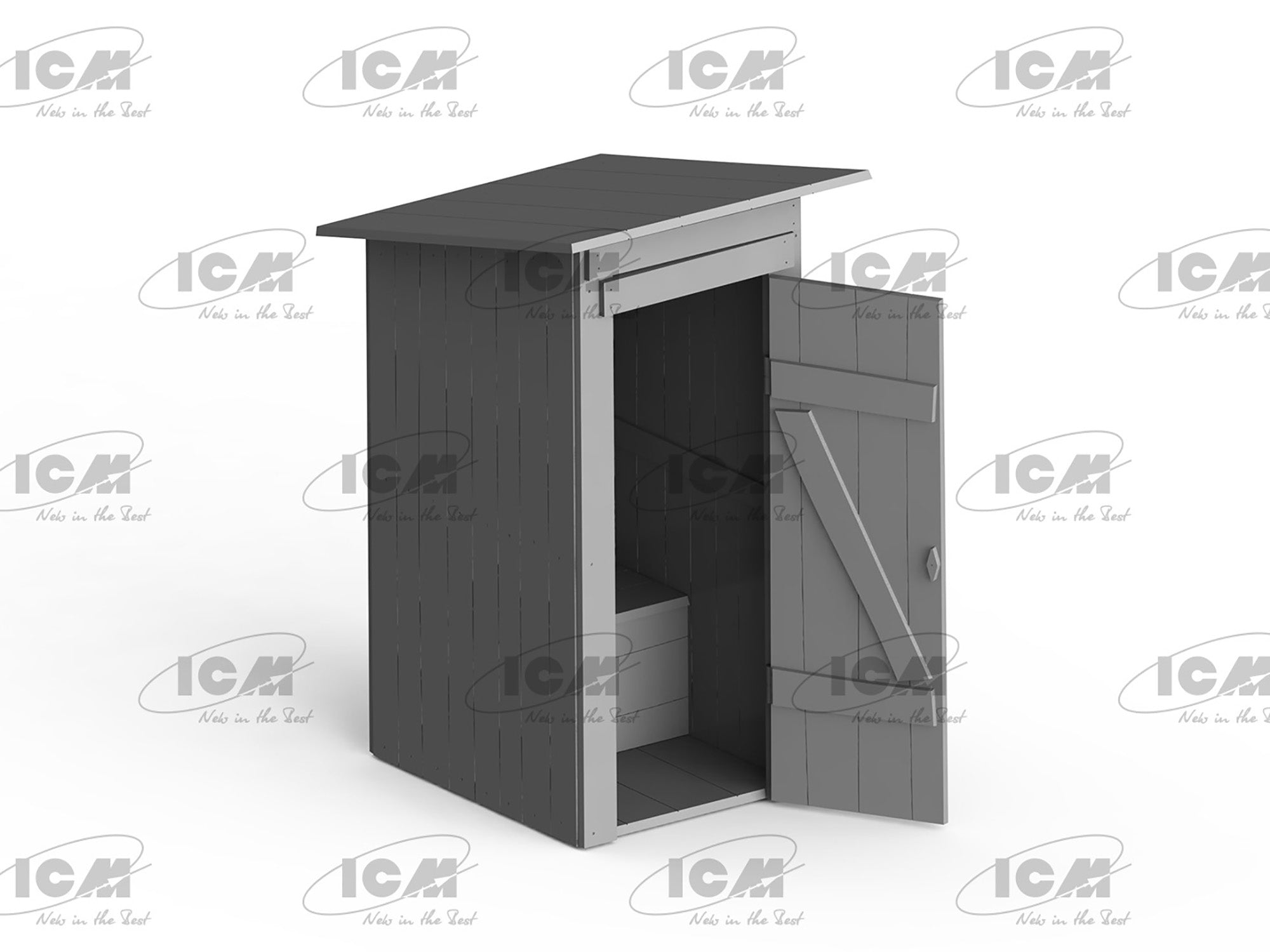 ICM35800 modelling plastic kit Scale 1:35 Field toilet composite model, modeling