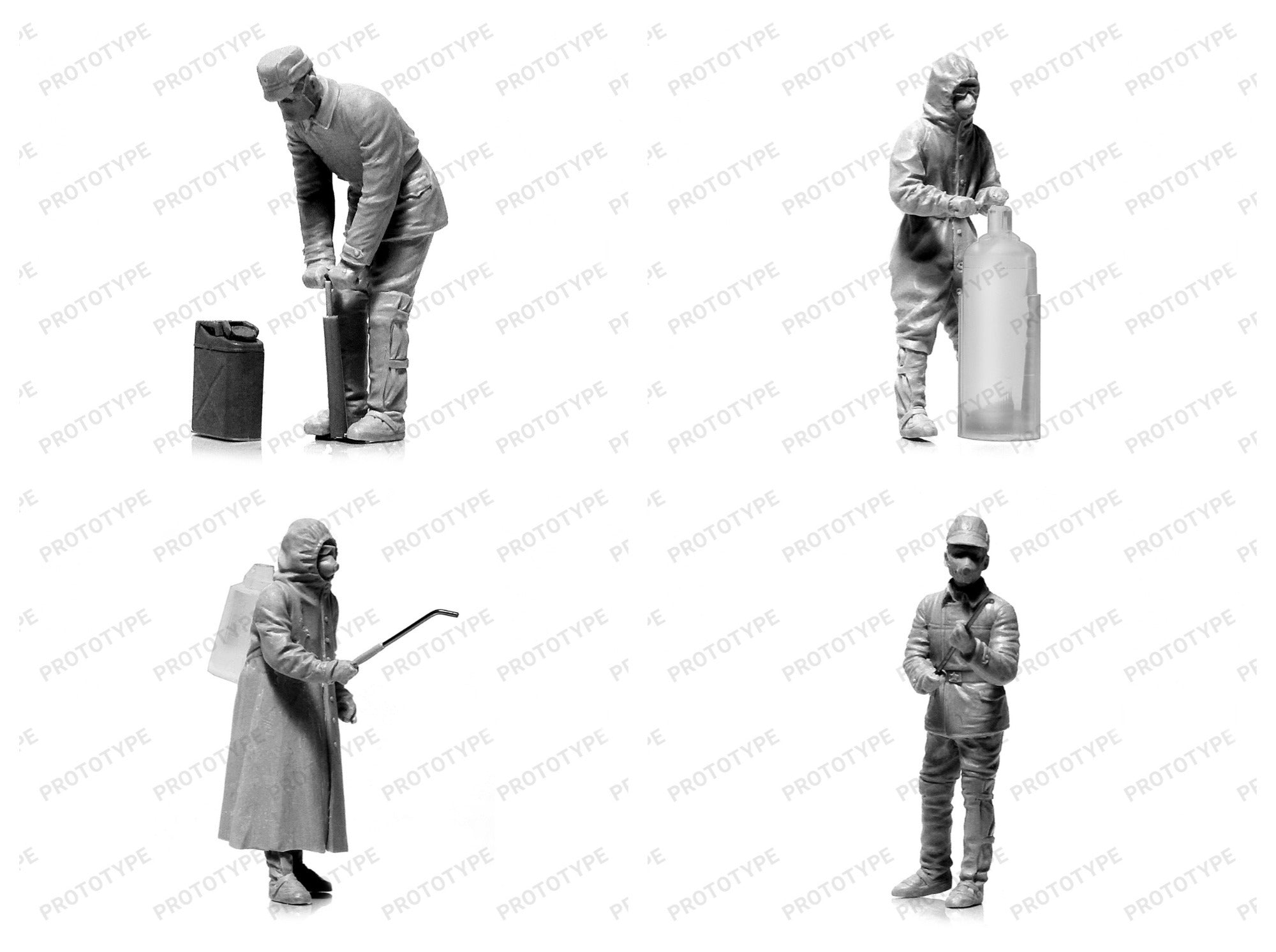 ICM 35904 Plastic model figures kit 1:35 Chernobyl #4 Deactivators (4 figures)
