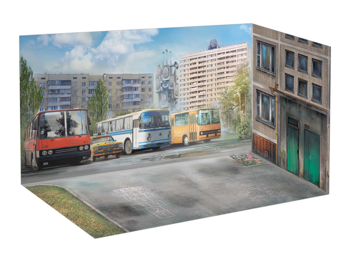 ICM 35905 Plastic model figures kit Scale 1:35 Chernobyl #5 Evacuation kit model