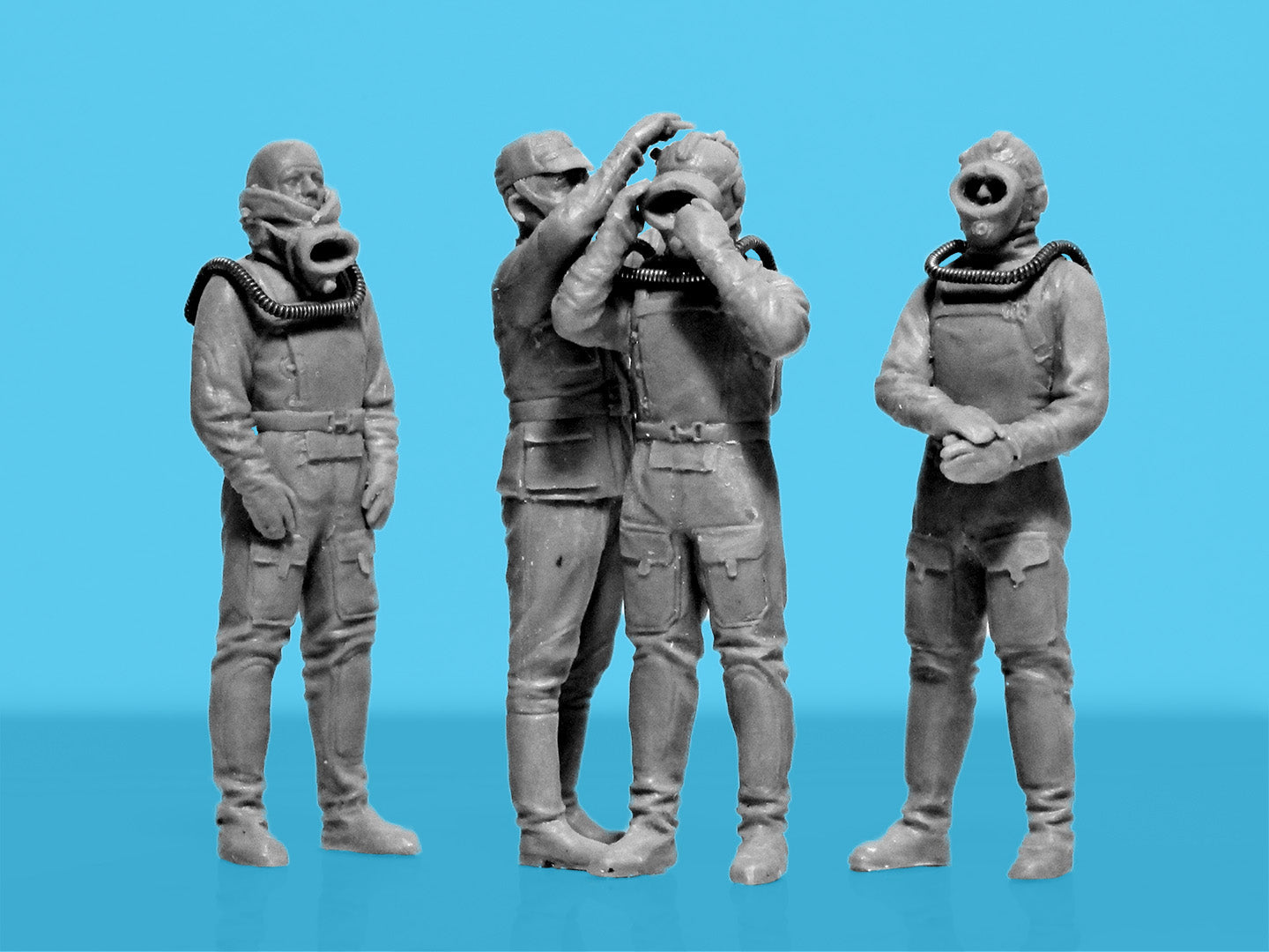 ICM 35906 Scale figures 1:35 Chornobyl #6 Feat of Divers Plastic model kit