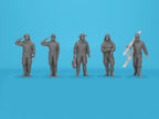 Japanese pilots and Ground Personnel WWII 1:48 Plastic Figures Kit ICM 48053