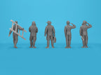 Japanese pilots and Ground Personnel WWII 1:48 Plastic Figures Kit ICM 48053