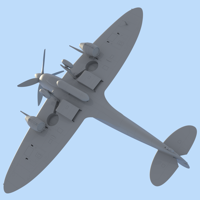 ICM 48060 model kit 1:48 Spitfire Mk.IXC "Beer Delivery" WWII British Fighter