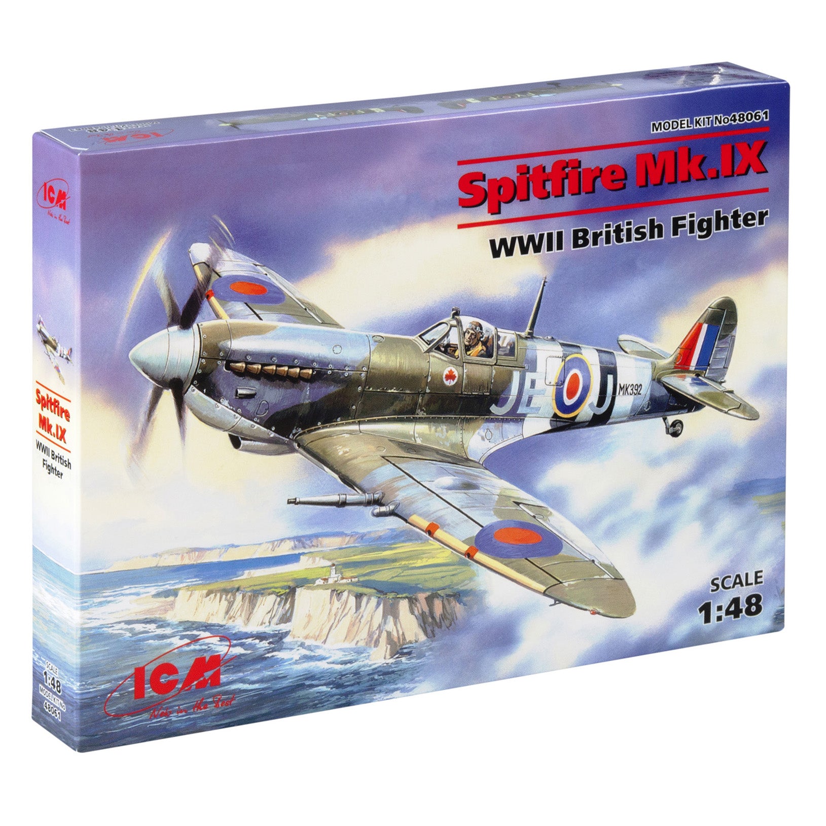 ICM 48061 Plastic model Scale 1:48 Spitfire Mk.IX WWII RAF fighter models kits