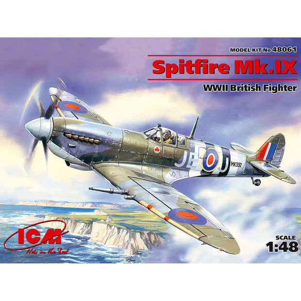 ICM 48061 Plastic model Scale 1:48 Spitfire Mk.IX WWII RAF fighter models kits