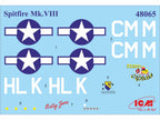 ICM 48065 Plastic model aircraft Scale 1:48 Spitfire Mk.VIII WWII USAF fighter