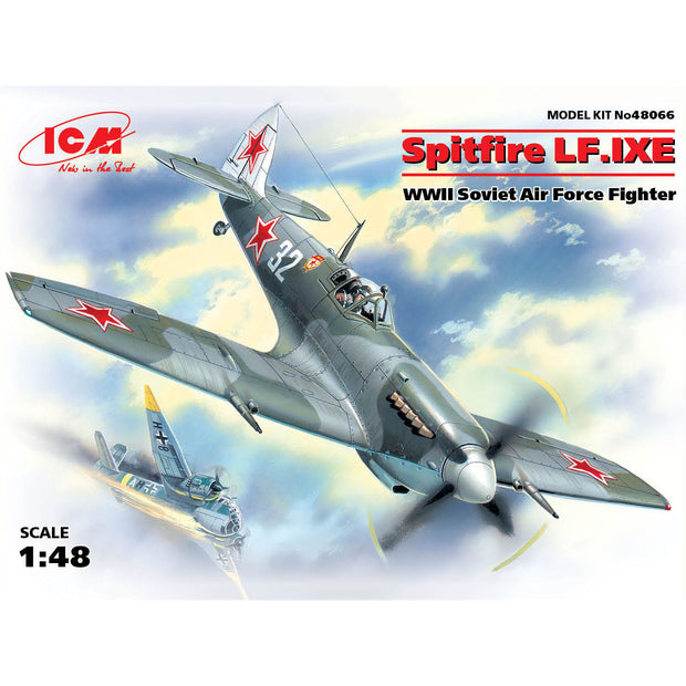 ICM 48066 Plastic model kit aircraft 1:48 Spitfire LF.IXE WWII Soviet fighter