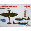 ICM 48067 Plastic model aircraft kit 1:48 Spitfire Mk.VIII WWII British fighter