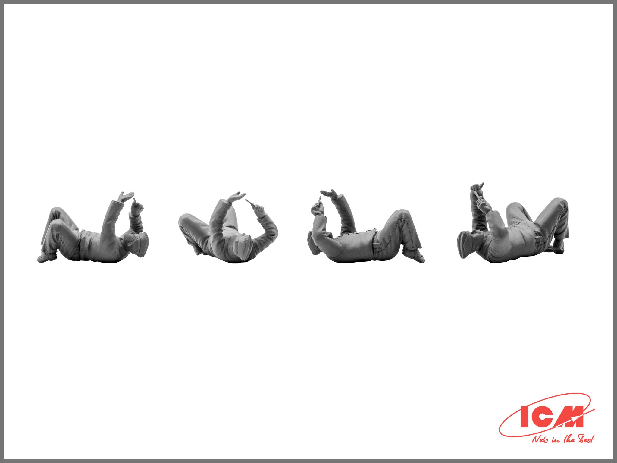 ICM 48082 Plastic model kit 1:48 WWII German Luftwaffe Pilots + Ground Personnel