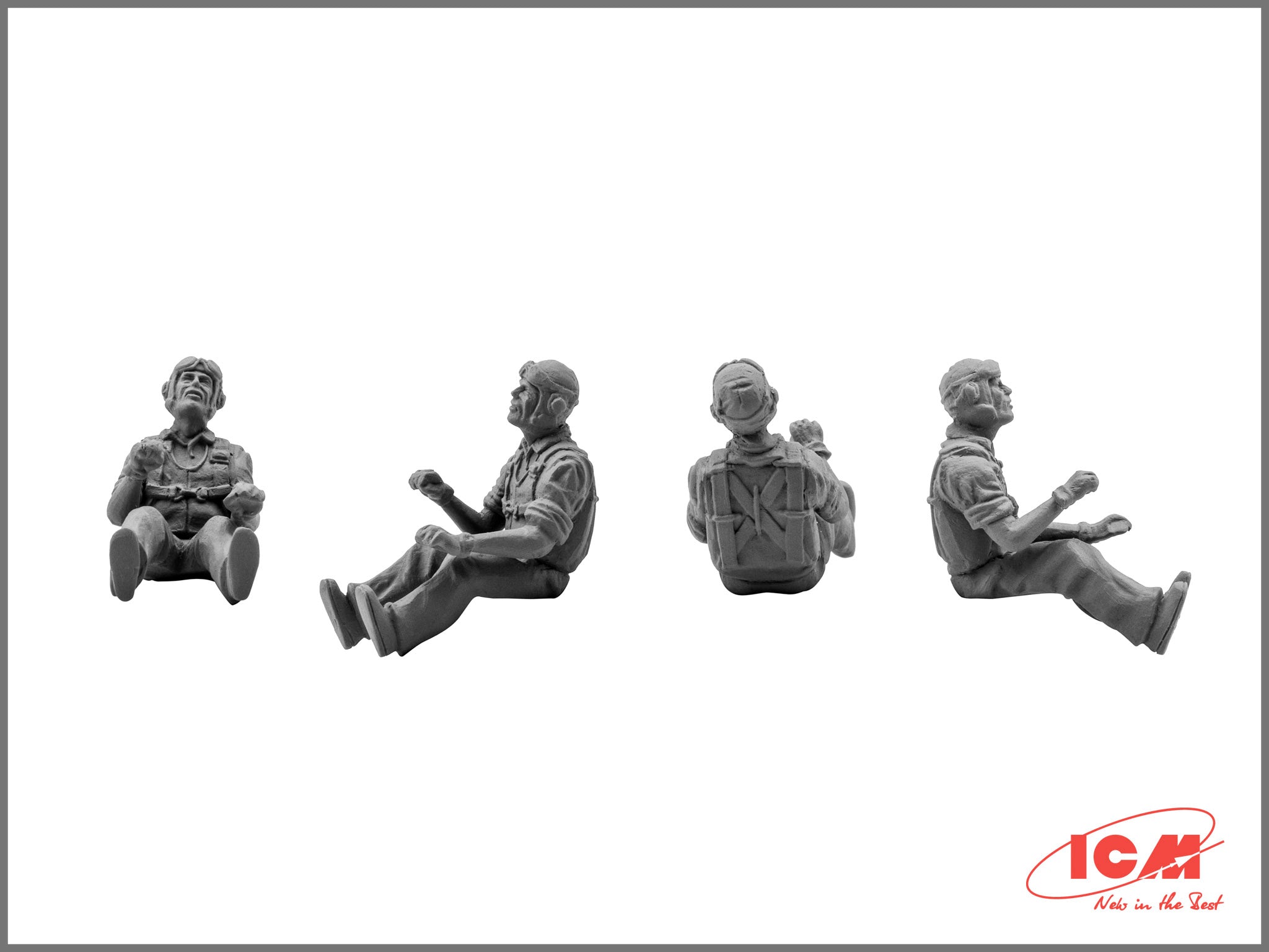 ICM 48083 Plastic model kit 1:48 WWII US Pilots and Technics model kits plastic