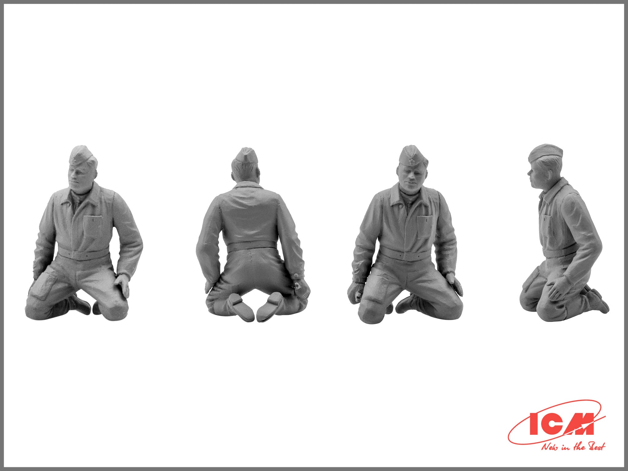 ICM 48084 Plastic model kit Scale 1:48 WWII Soviet Pilots and Technics 1943-1945