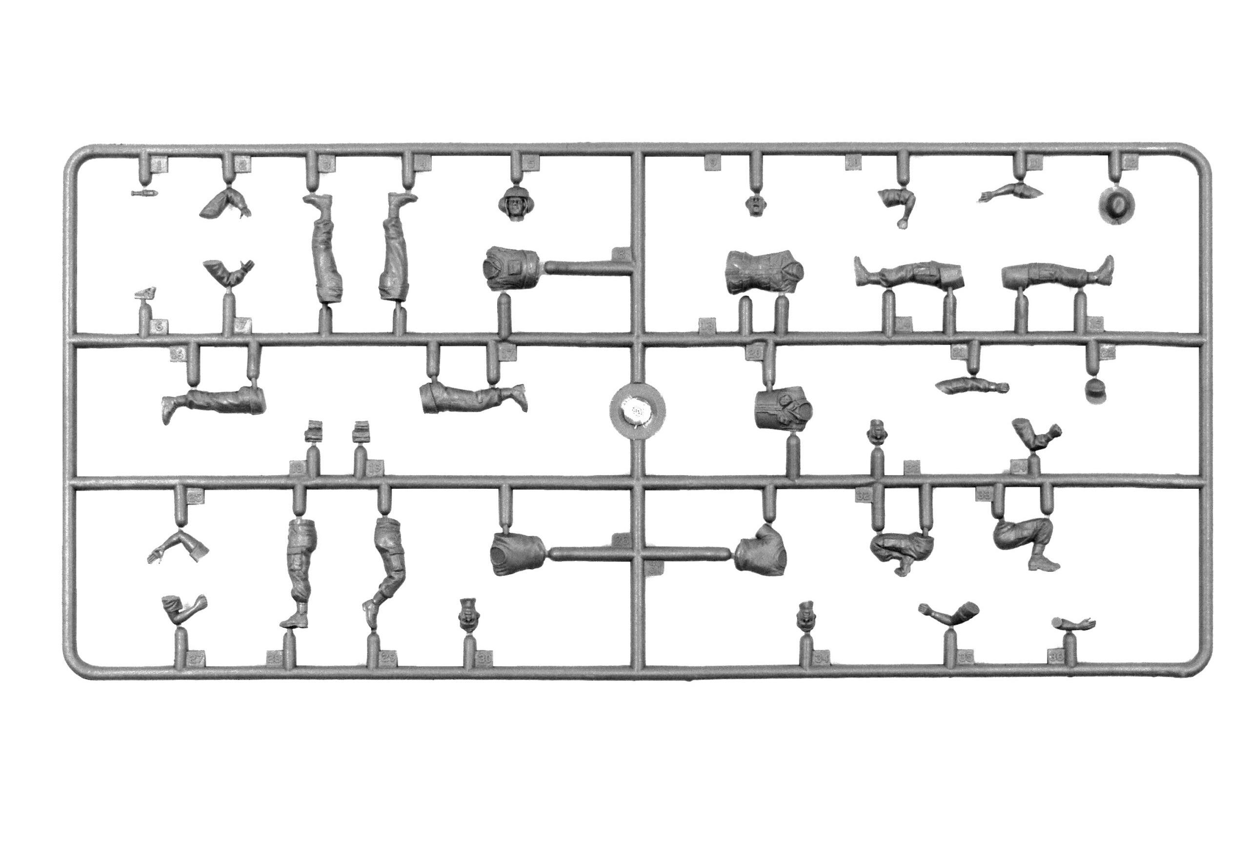 ICM 48089 Plastic model kit figures Scale 1:48 US Helicopter Pilots Vietnam War
