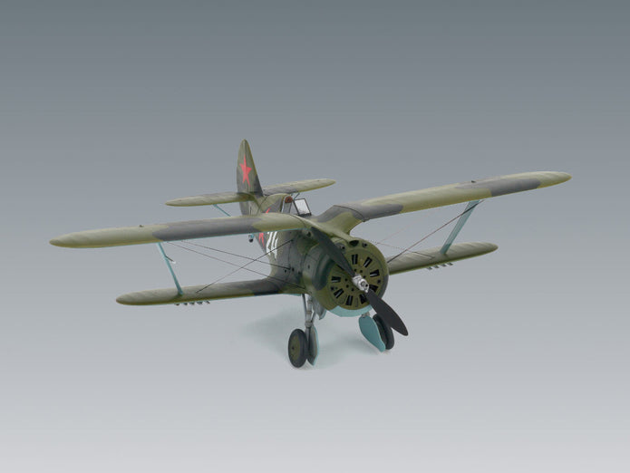 ICM48095 Plastic model kit aircraft 1:48 I153 Chaika WWII Soviet Biplane Fighter