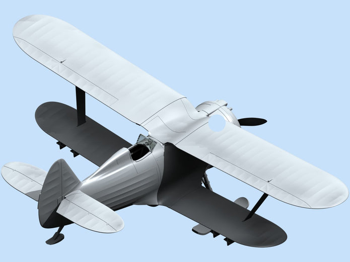 ICM48096 model kit aircraft 1:48 I153 WWII Soviet Biplane Fighter winter version