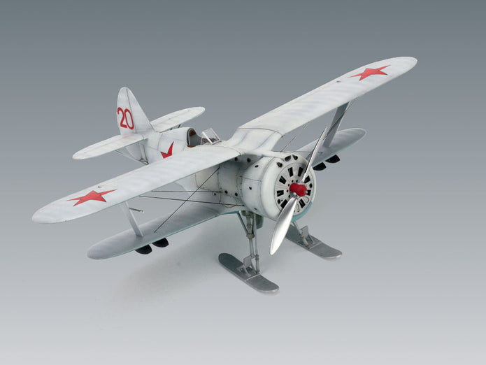 ICM48096 model kit aircraft 1:48 I153 WWII Soviet Biplane Fighter winter version