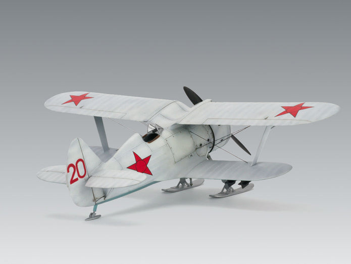 ICM48096 model kit aircraft 1:48 I153 WWII Soviet Biplane Fighter winter version