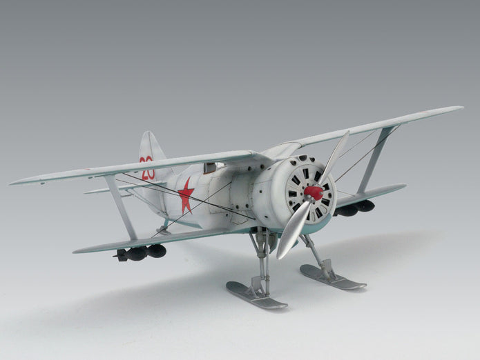 ICM48096 model kit aircraft 1:48 I153 WWII Soviet Biplane Fighter winter version