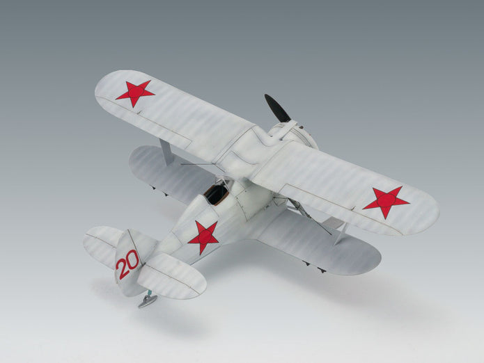 ICM48096 model kit aircraft 1:48 I153 WWII Soviet Biplane Fighter winter version