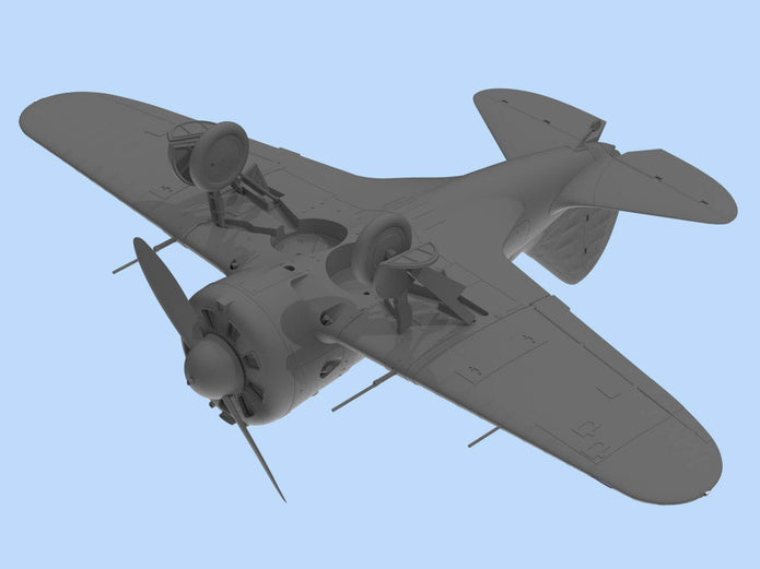 ICM 48098 Plastic model kit Scale aircraft 1:48 WWII Soviet Fighter I-16 type 28