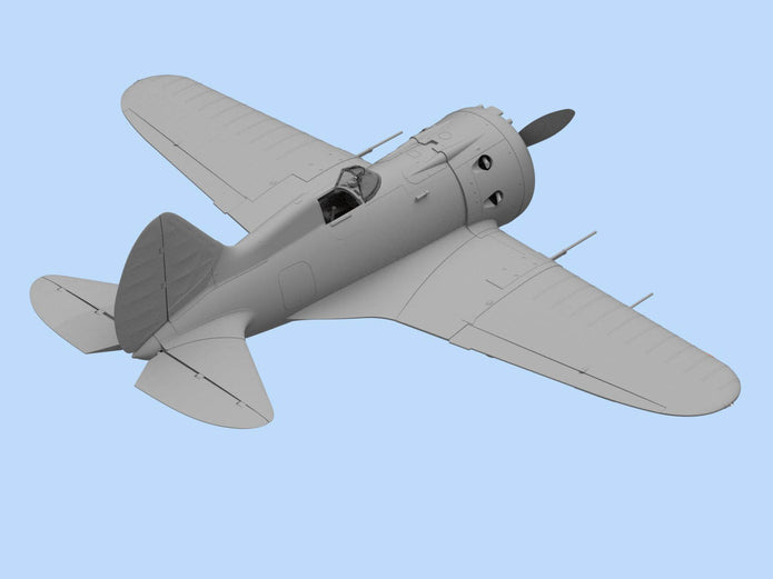 ICM 48098 Plastic model kit Scale aircraft 1:48 WWII Soviet Fighter I-16 type 28