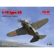 ICM 48098 Plastic model kit Scale aircraft 1:48 WWII Soviet Fighter I-16 type 28