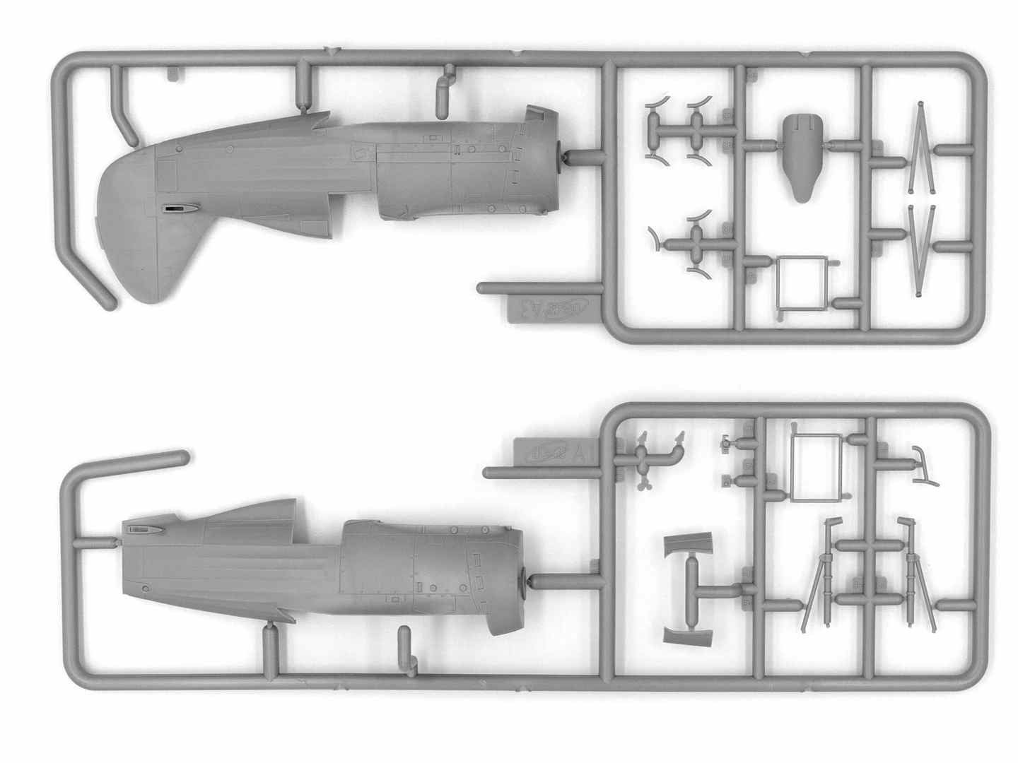 ICM 48099 Plastic model kit aircraft 1:48 I-153 WWII China Guomindang AF Fighter