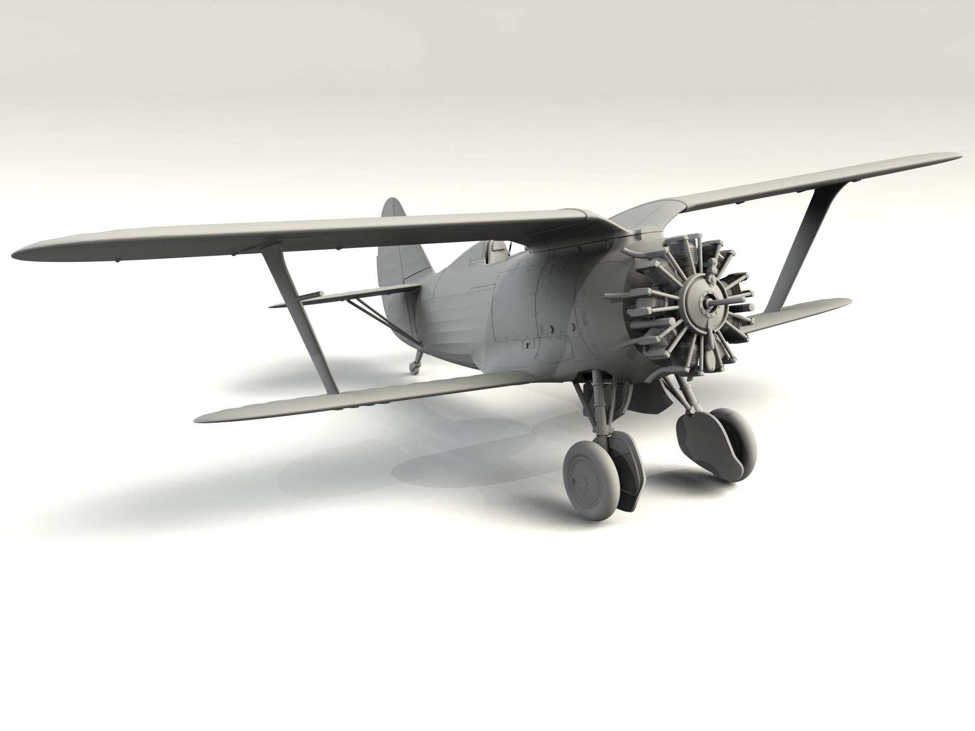 ICM 48099 Plastic model kit aircraft 1:48 I-153 WWII China Guomindang AF Fighter