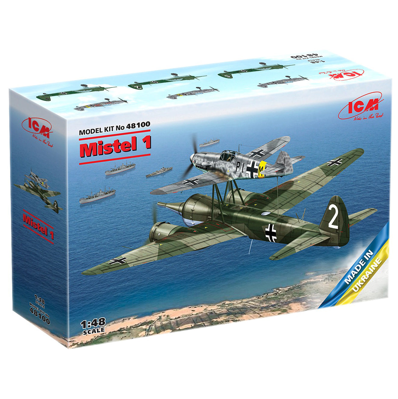 ICM 48100 Scale 1:48 Mistel 1 WWII German Composite Aircraft Plastic model kit