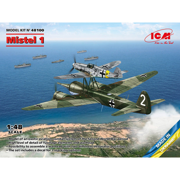 ICM 48100 Scale 1:48 Mistel 1 WWII German Composite Aircraft Plastic model kit