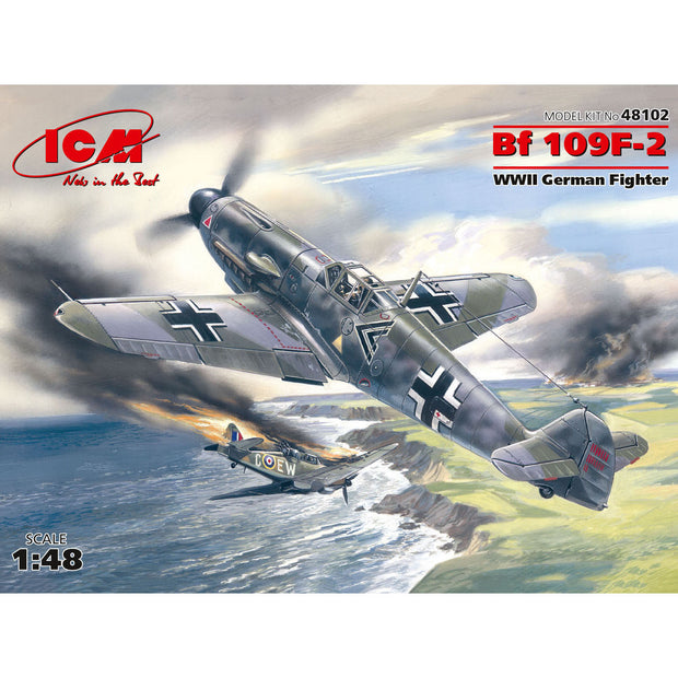 ICM 48102 Plastic model aircraft 1:48 Messerschmitt Bf109F-2 WWII German fighter