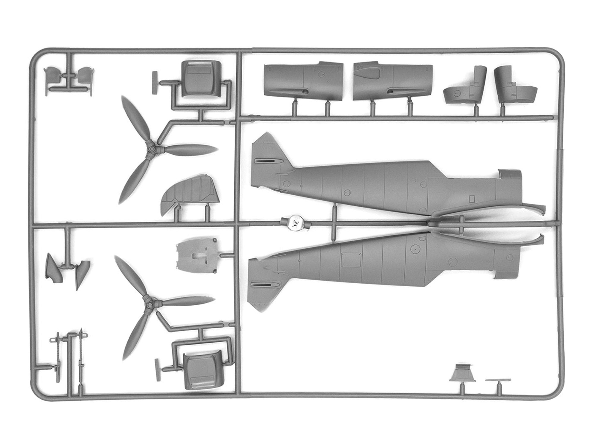 ICM 48105 Scale model kit 1:48 Messerschmitt Bf-109F-4Z/Trop WWII German fighter