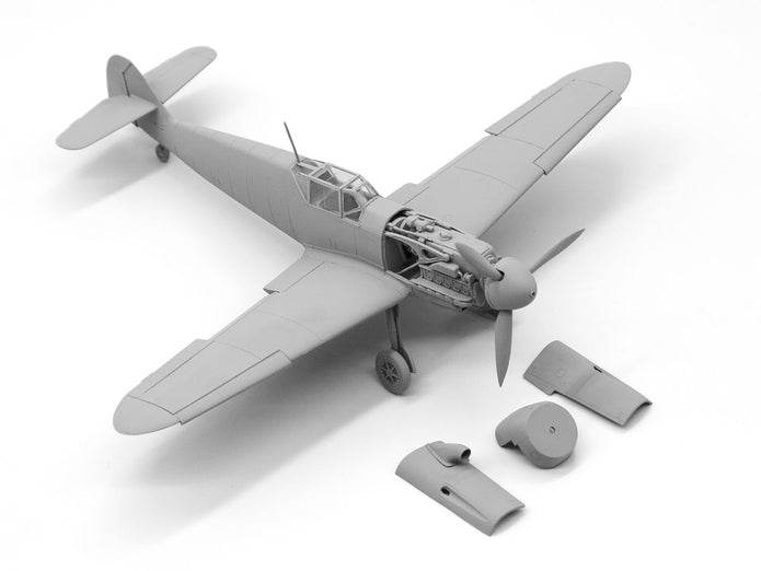 ICM 48107 model kit aircraft 1:48 Messerschmitt Bf-109 F4/R6 WWII German fighter