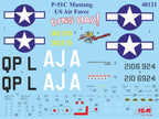 ICM 48121 Plastic model kit 1:48 Mustang P-51C WWII USAF fighter - modelling kit