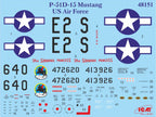 ICM 48151 Plastic model aircraft Scale 1:48 Mustang P-51D-15 WWII USAF fighter