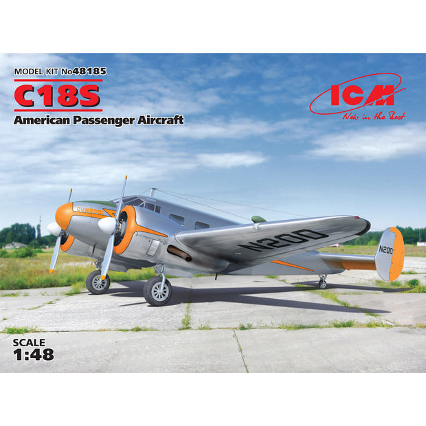 ICM 48185 Plastic model kit aircraft Scale 1:48 C18S American Passenger Aircraft