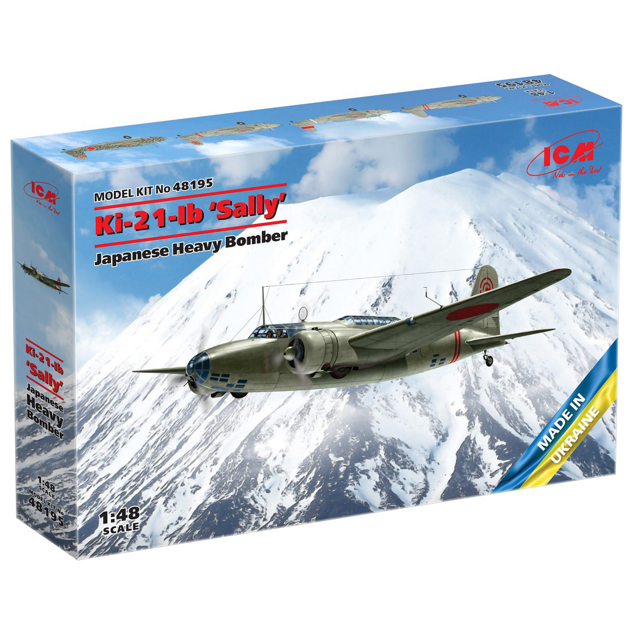 ICM 48195 Scale 1:48 Ki-21-Ib ‘Sally’ Japanese Heavy Bomber - Plastic Model Kit