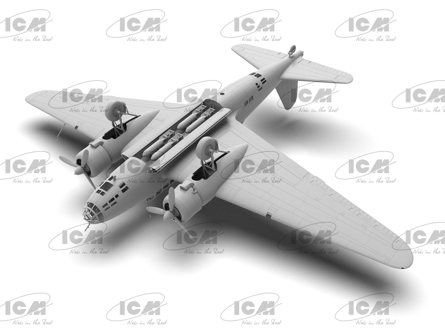ICM 48195 Scale 1:48 Ki-21-Ib ‘Sally’ Japanese Heavy Bomber - Plastic Model Kit