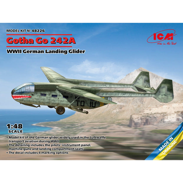 ICM 48226 Plastic model aircraft 1:48 Gotha Go 242A German Landing Glider WWII