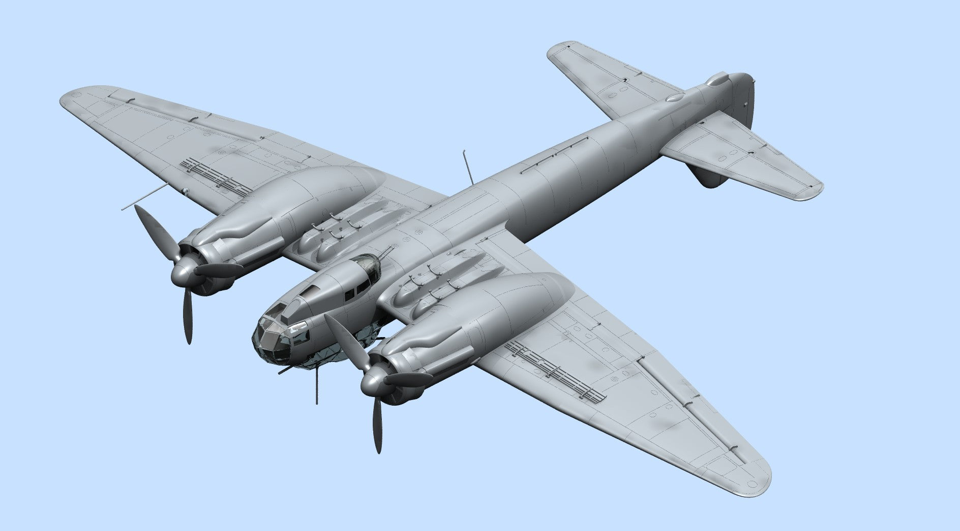 ICM 48233 Plastic aircraft model kit Scale 1:48 Ju 88A-4, WWII German Bomber