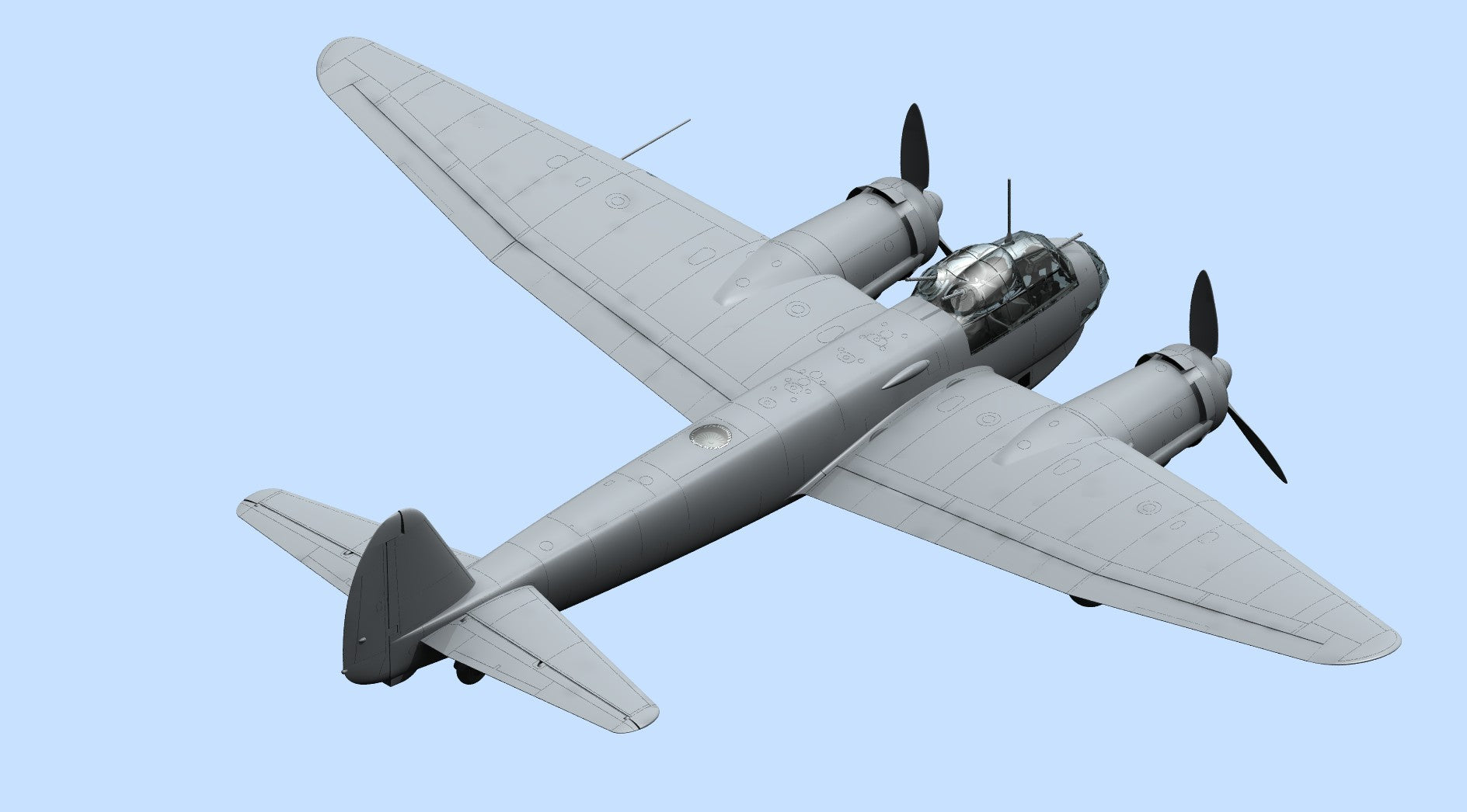ICM 48233 Plastic aircraft model kit Scale 1:48 Ju 88A-4, WWII German Bomber