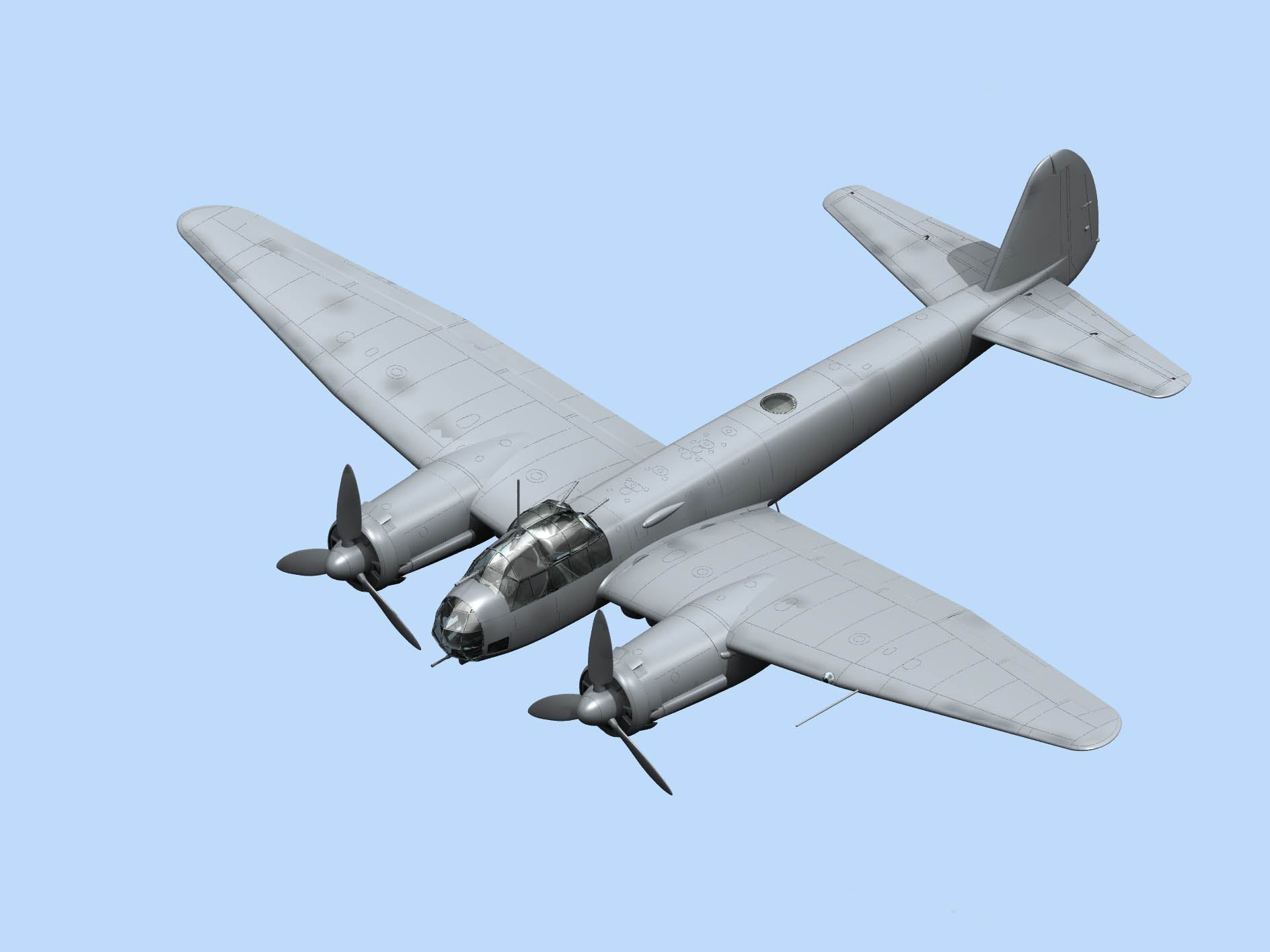 ICM 48234 Plastic model aircraft 1:48 Ju 88A-14, WWII German Bomber kits model