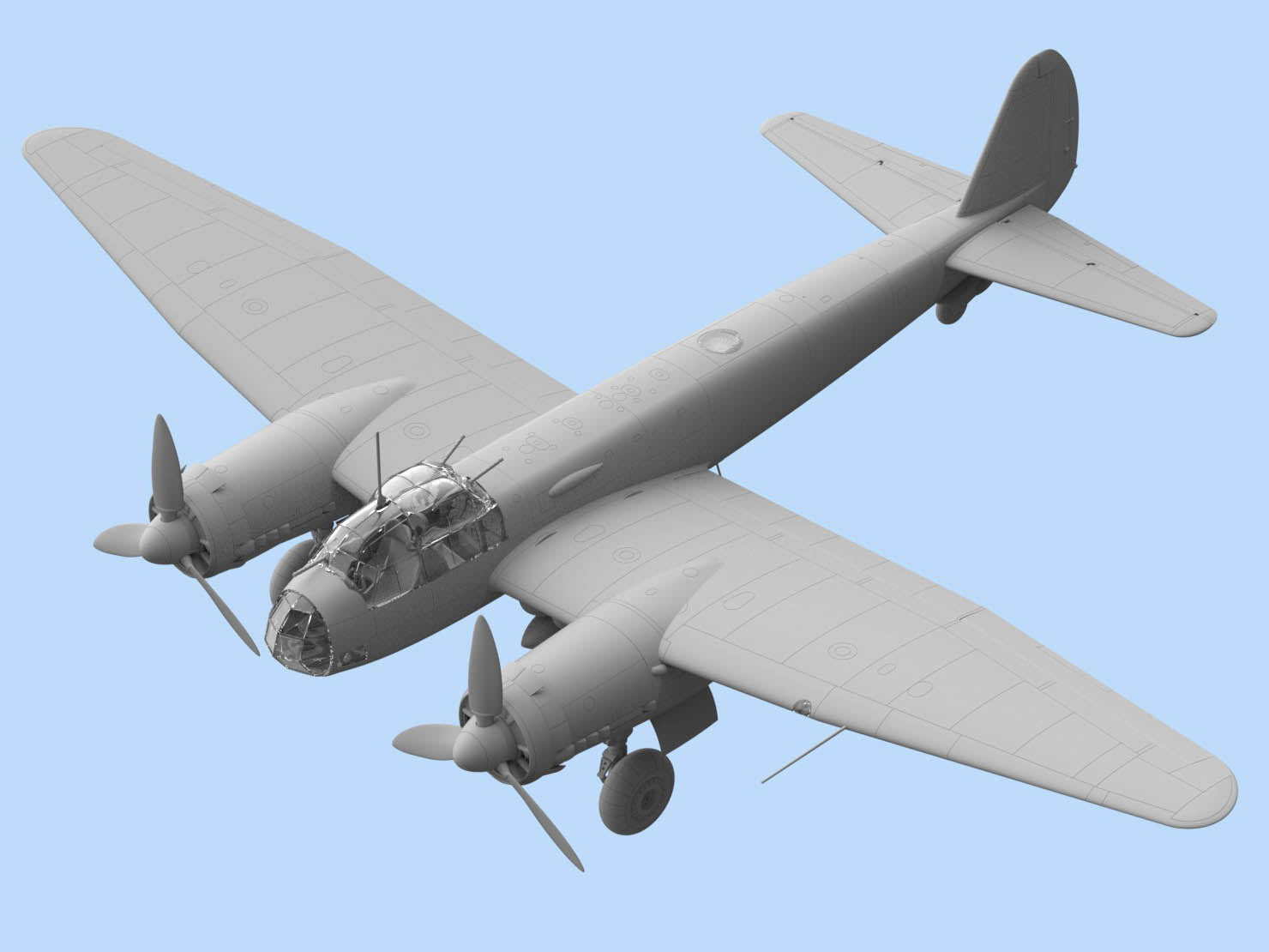 ICM 48235 Plastic model aircraft kit Scale 1:48 Ju 88A-11, WWII German bomber