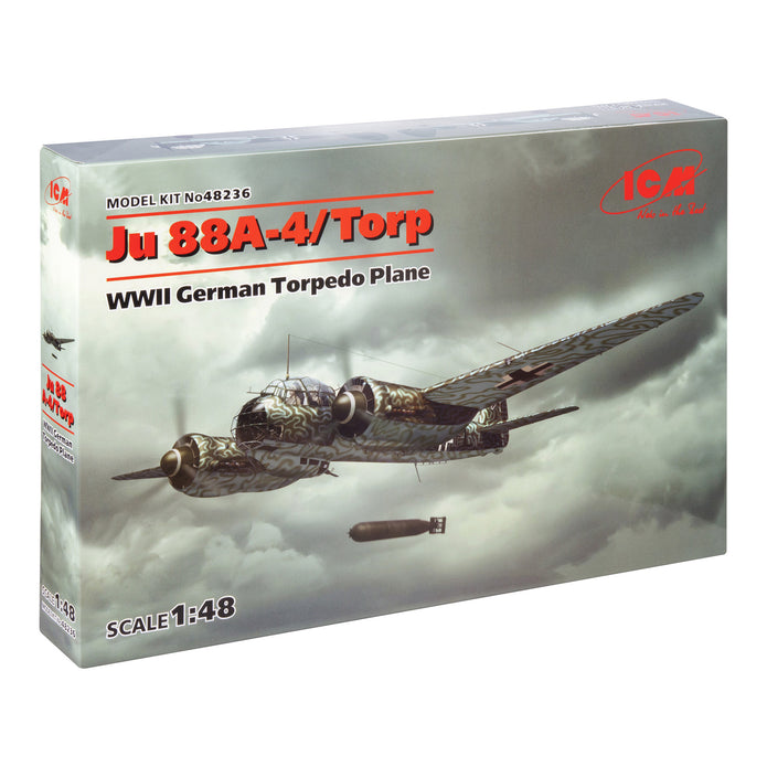 ICM48236 Plastic model kit aircraft 1:48 WWII German Torpedo Plane Ju 88A-4/Torp