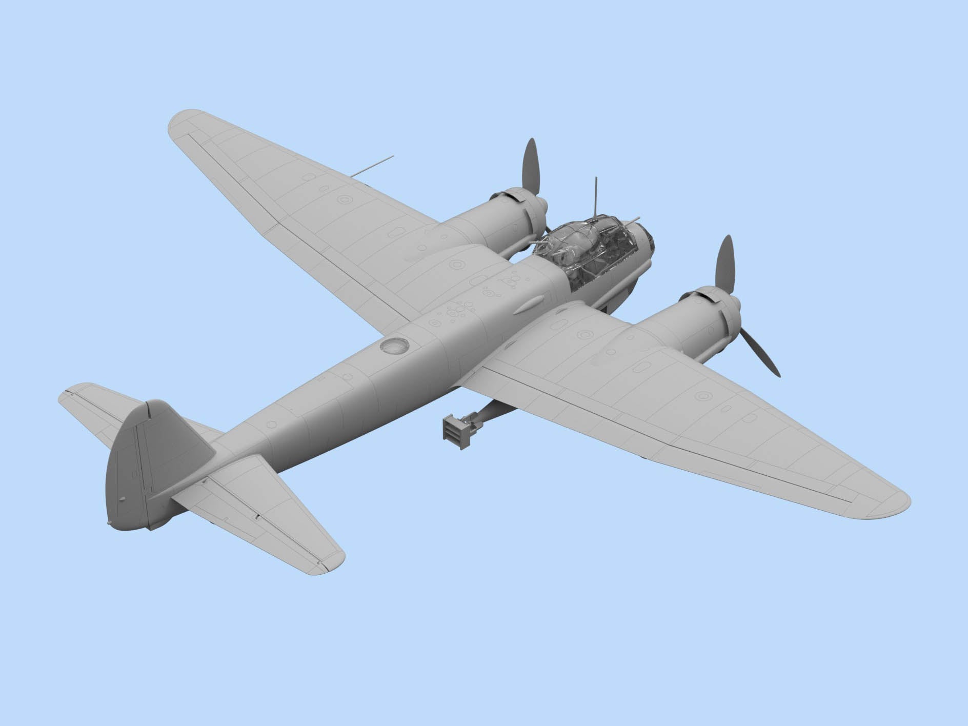 ICM48236 Plastic model kit aircraft 1:48 WWII German Torpedo Plane Ju 88A-4/Torp