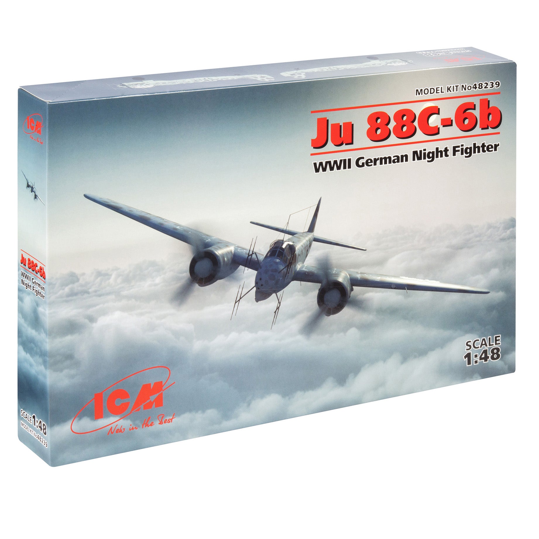 ICM 48239 Plastic model kit aircraft 1:48 Ju 88С-6b, WWII German Night Fighter