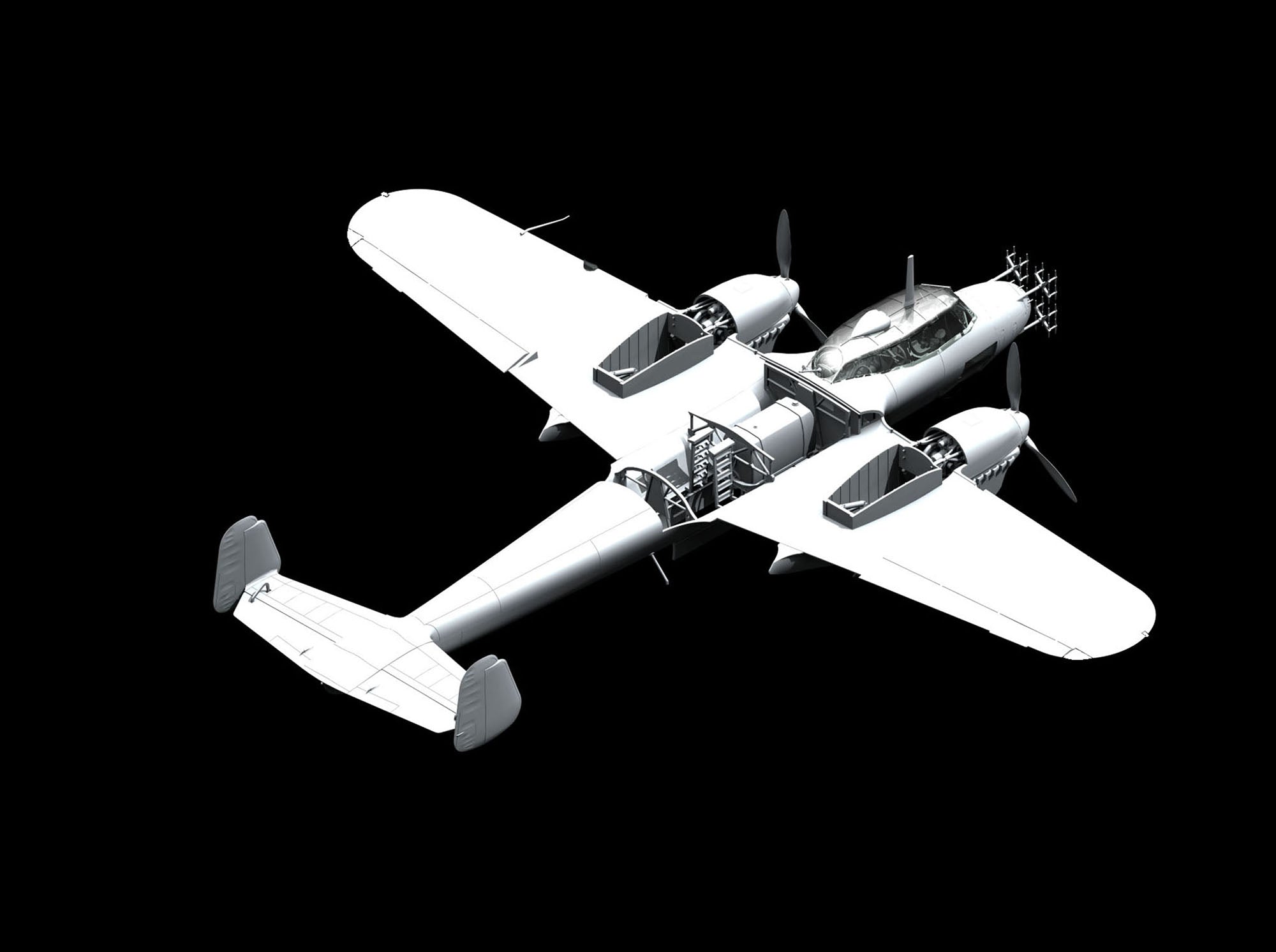 ICM 48242 Plastic mode aircraft Scale 1:48 Do 215B-5 WWII German night fighter