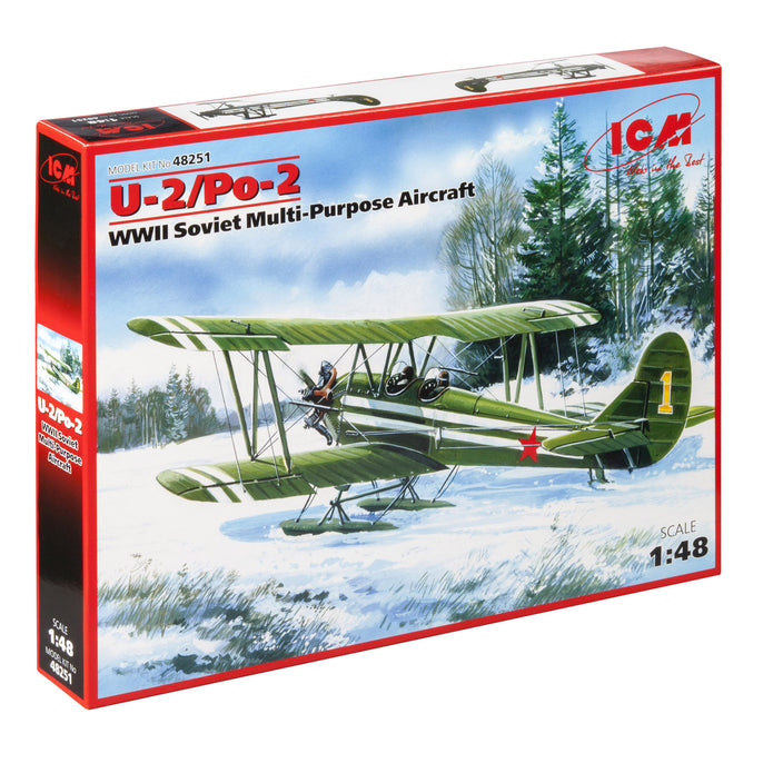 ICM48251 Plastic model aircraft 1:48 U-2/Po-2 WWII Soviet multi-purpose aircraft