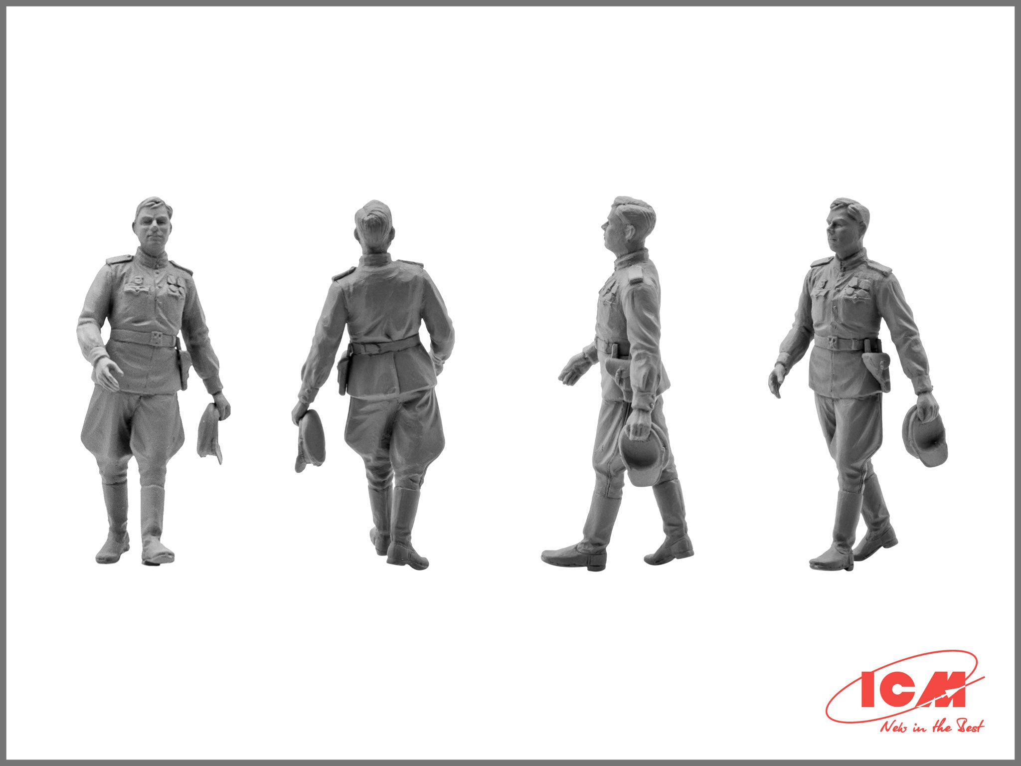 ICM 48254 Plastic model kit 1:48 U-2/Po-2VS with Soviet Pilots & GP (1943-1945)
