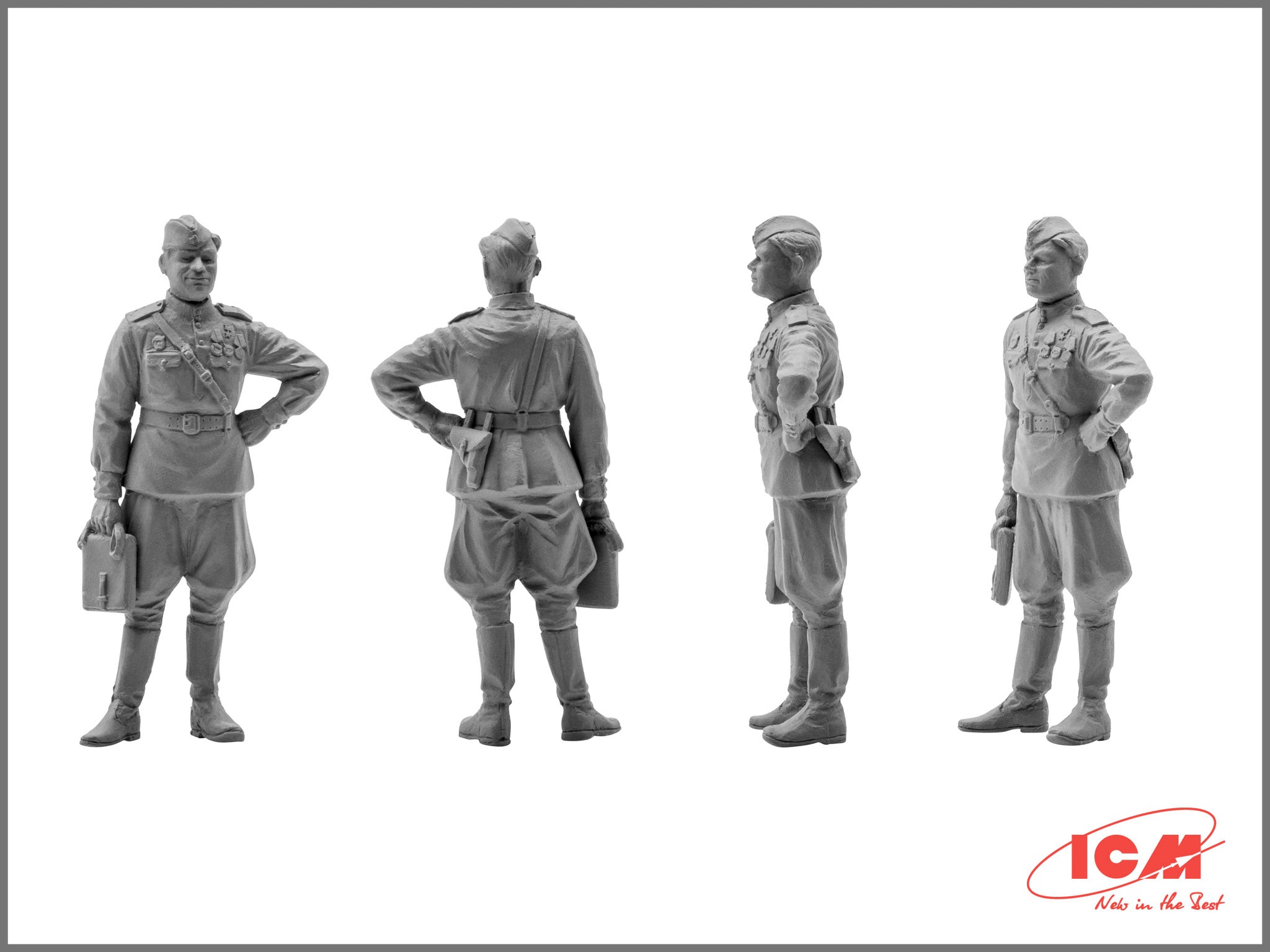 ICM 48254 Plastic model kit 1:48 U-2/Po-2VS with Soviet Pilots & GP (1943-1945)